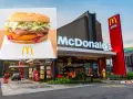 Burger Drwala McDonald's z frytkami i restauracja McDonald's.