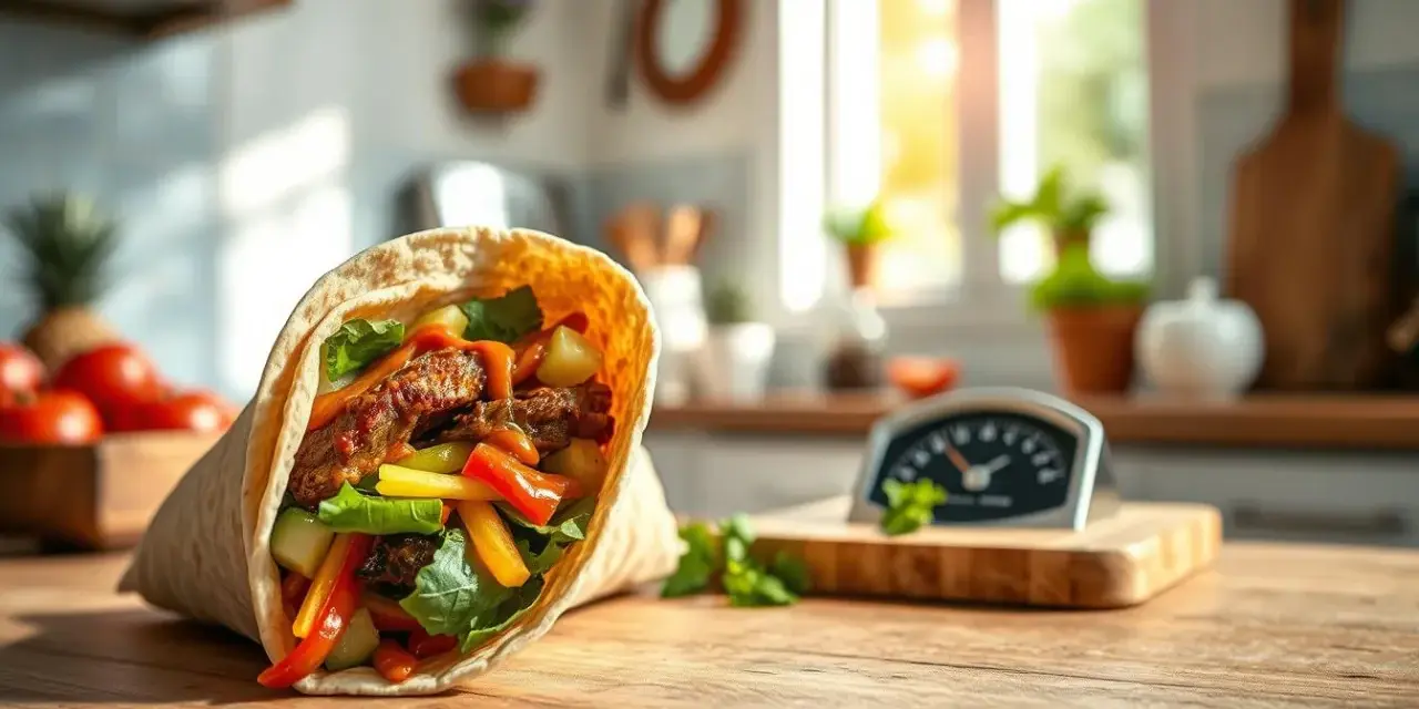 Ile waży kebab w tortilli? Sprawdź, co wpływa na jego masę!