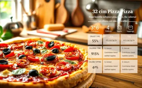 Ile kcal ma pizza 32 cm? Od 800 do 2500! Sprawdź, co wpływa