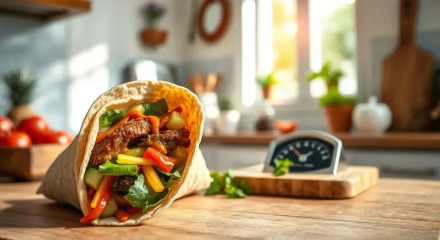 Ile waży kebab w tortilli? Sprawdź, co wpływa na jego masę!