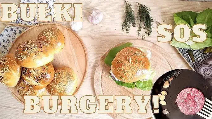 przekrój idealnie złożonego hamburgera, warstwy składników, sosy, mięso, bułka