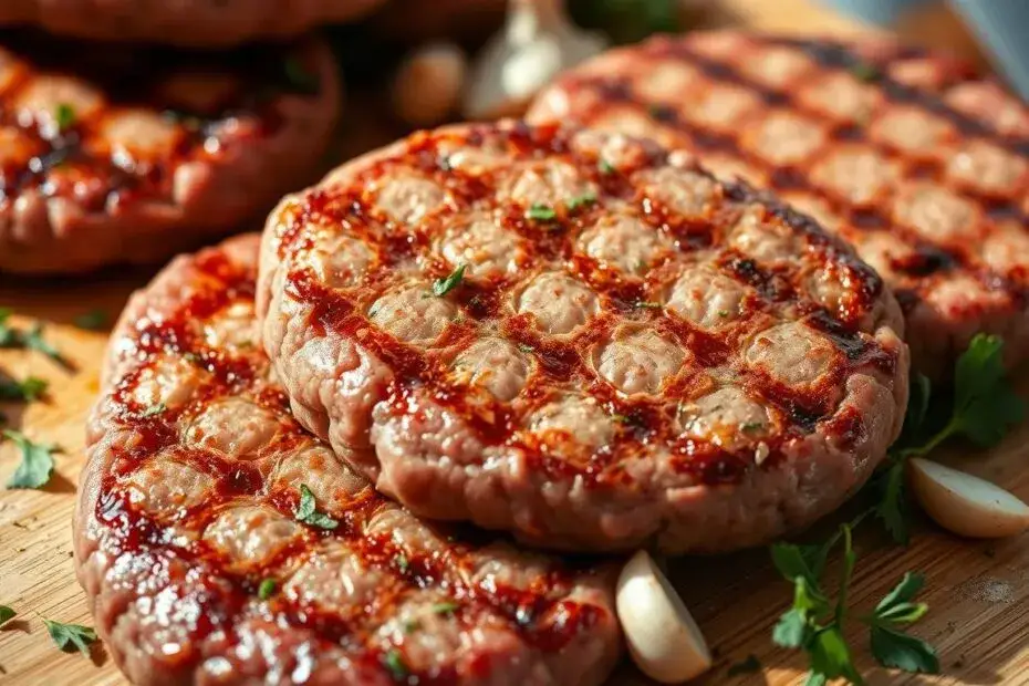 formowanie kotletów burgerowych z wgłębieniem